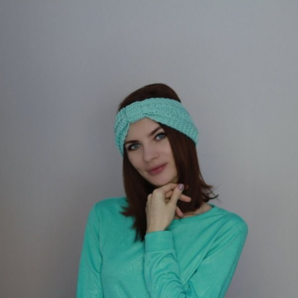 Women Warmer Ear Knitted Bow Headbands Hair Bands Wide Stretch Hairbands Turban Headwear Headwraps Lady Fashin Hair Accessories