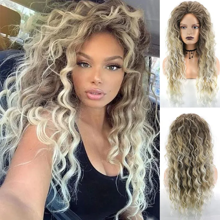 Kinky Coily Afro Wig - Voluminous Synthetic Hair with Breathable Net Cap | Heat Resistant & Tangle-Free for Textured Hair