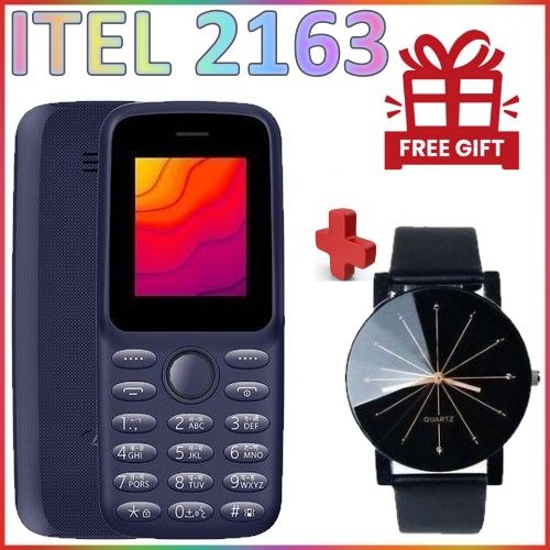 FLASH SALE DEALS!! ITEL 2163 1.8" Display, 1000mAh, Dual SIM Card, 32MB RAM, Big Torch, FM Radio, 2G Enabled, Phonebook 2000 Contacts - Phones+FREE GIFT