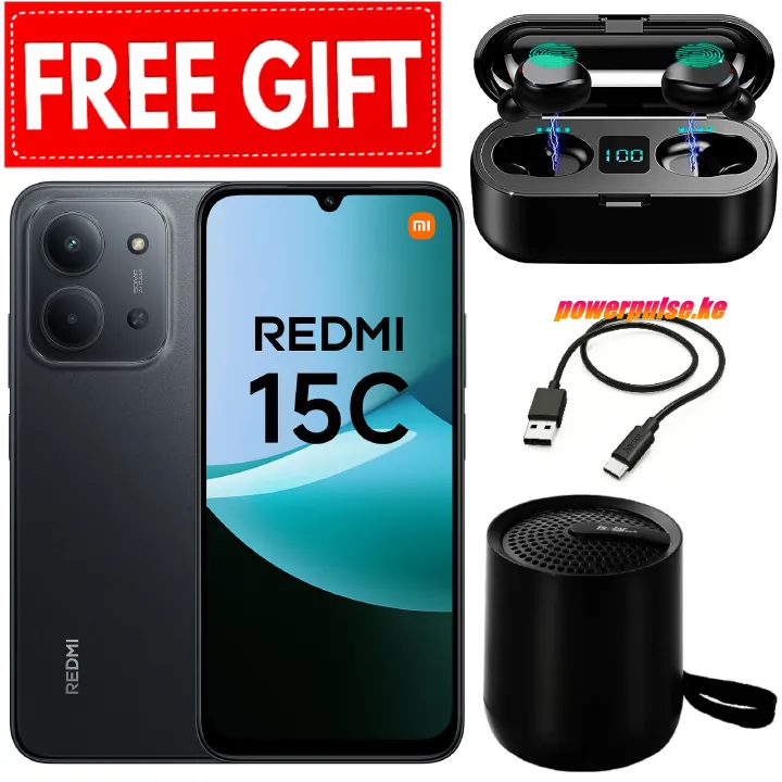 [NEW ARRIVALS] REDMI 15C 128GB ROM 8(4+4)GB RAM 6.9'' LCD 50MP Main Camera 8MP selfie camera 6000mAh 33W Fast Charger Android 15 Xiaomi Hyper OS 2 Mediatek Side Fingerprint -Smartphones+FREEBIES