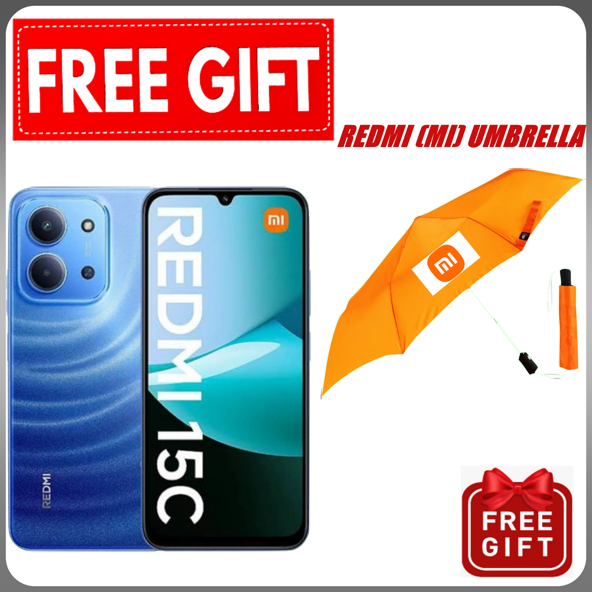 NEW ARRIVALS DEALS! REDMI 15C 128GB/256GB ROM +8(4+4)GB/16(8+8)GB RAM 6.9'' LCD 50MP Main Camera 8MP selfie camera 6000mAh 33W Fast Charger Android 15 Side Fingerprint -Smartphones+FREEBIES