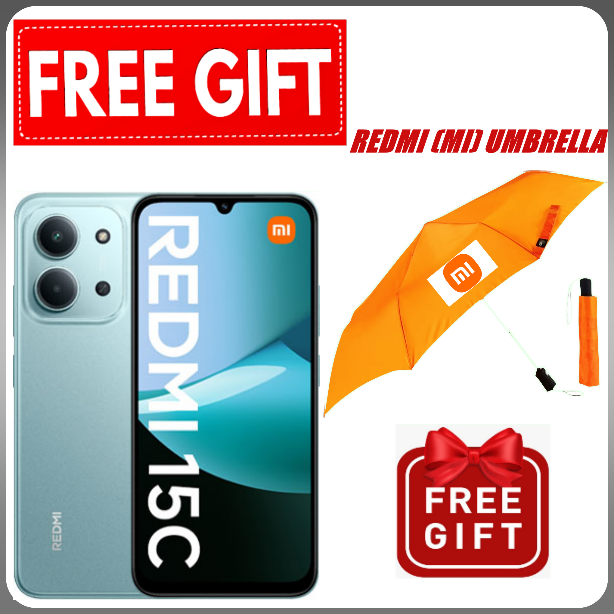 NEW ARRIVALS DEALS! REDMI 15C 128GB/256GB ROM +8(4+4)GB/16(8+8)GB RAM 6.9'' LCD 50MP Main Camera 8MP selfie camera 6000mAh 33W Fast Charger Android 15 Side Fingerprint -Smartphones+FREEBIES