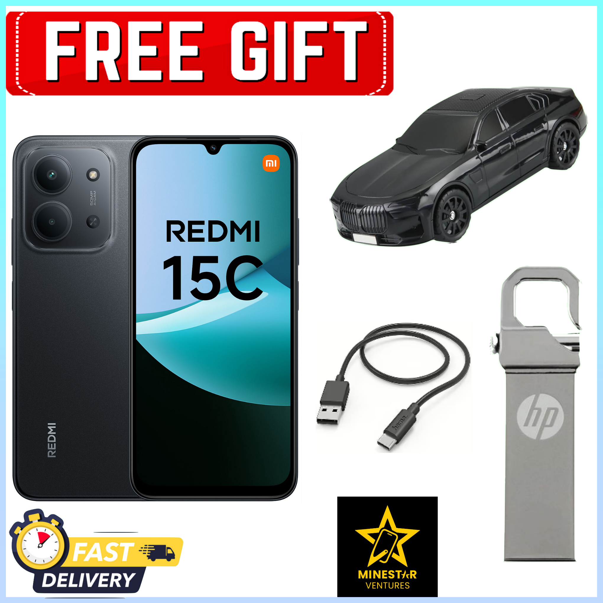 BLACK NOVEMBER!!!! DEALS REDMI 15C 128GB ROM 8(4+4)GB RAM 6.9'' LCD 50MP Main Camera 8MP selfie camera 6000mAh 33W Fast Charger Android 15 Xiaomi Side Fingerprint -Smartphones+FREEBIES