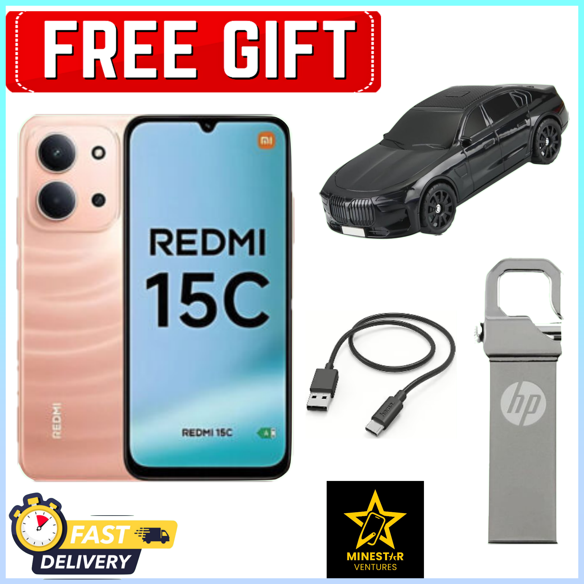 BLACK NOVEMBER!!!! DEALS REDMI 15C 128GB ROM 8(4+4)GB RAM 6.9'' LCD 50MP Main Camera 8MP selfie camera 6000mAh 33W Fast Charger Android 15 Xiaomi Side Fingerprint -Smartphones+FREEBIES