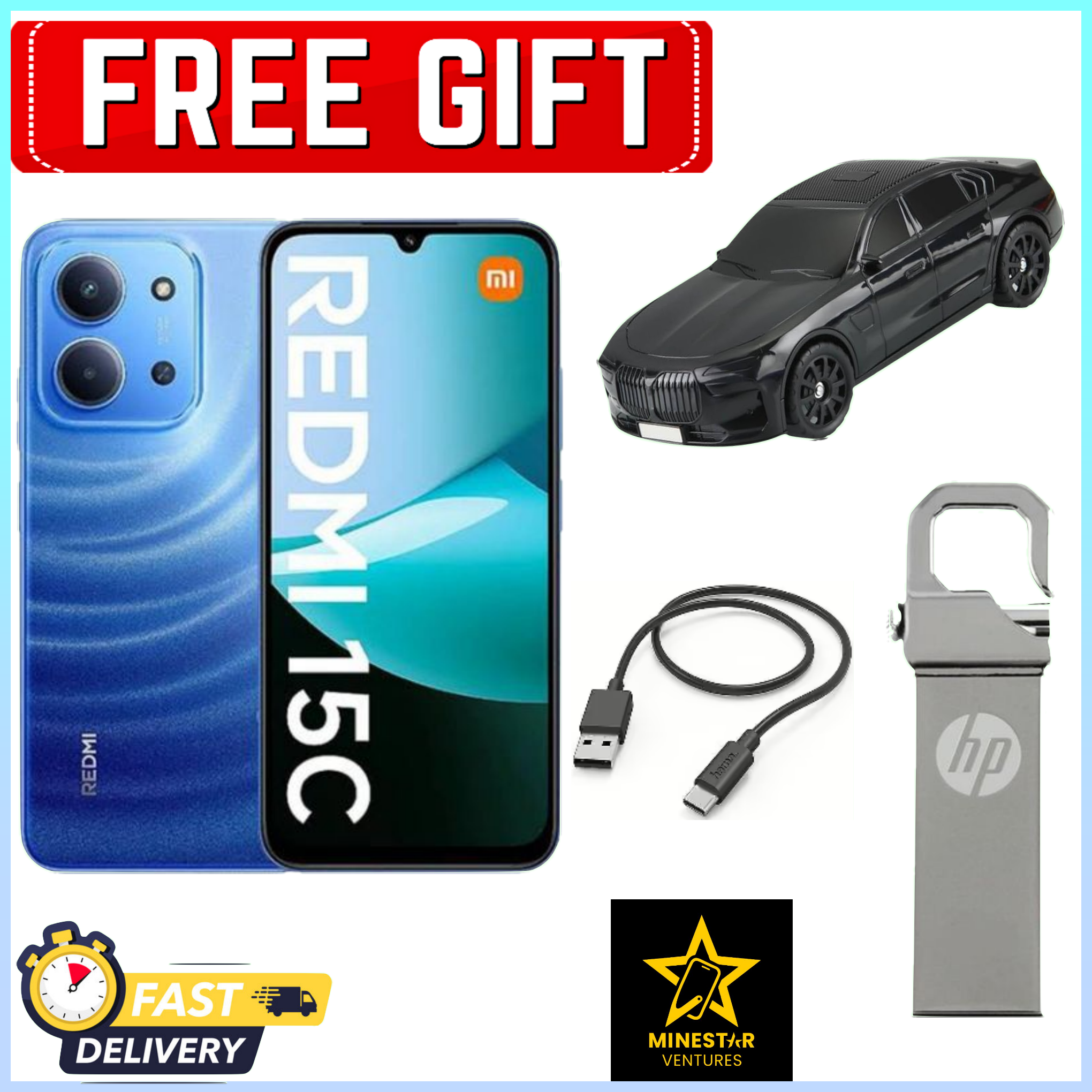 BLACK NOVEMBER!!!! DEALS REDMI 15C 128GB ROM 8(4+4)GB RAM 6.9'' LCD 50MP Main Camera 8MP selfie camera 6000mAh 33W Fast Charger Android 15 Xiaomi Side Fingerprint -Smartphones+FREEBIES