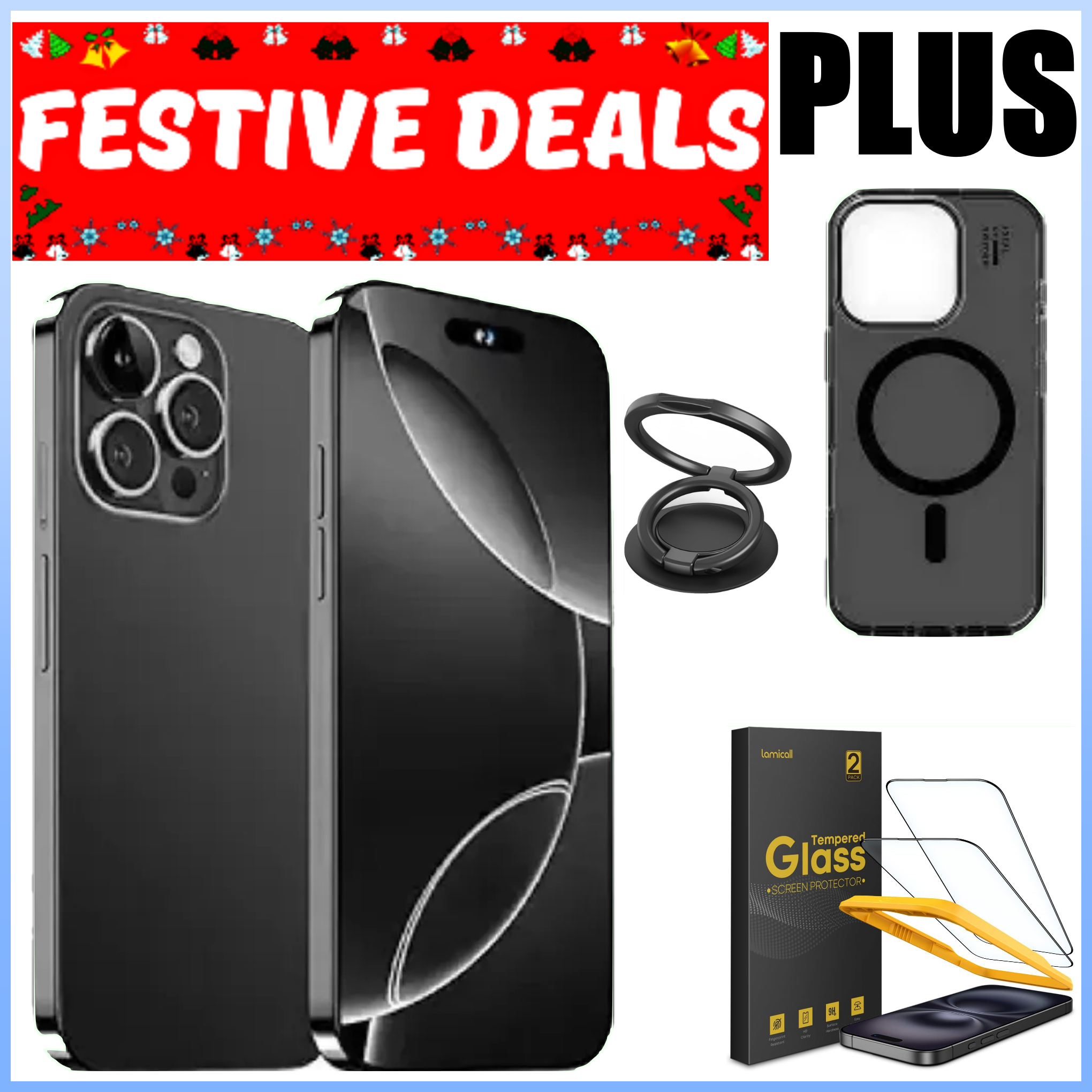 BLACK NOVEMBER DEALS! Corn C16 Pro Max 6.6" Screen 64GB ROM+5GB (2+3 expanded)GB RAM, 5000mAh Battery, 13MP main & 8MP selfie camera, Finegrprint+Face Unlock, Android 12, Type C Chargers - Smartphones