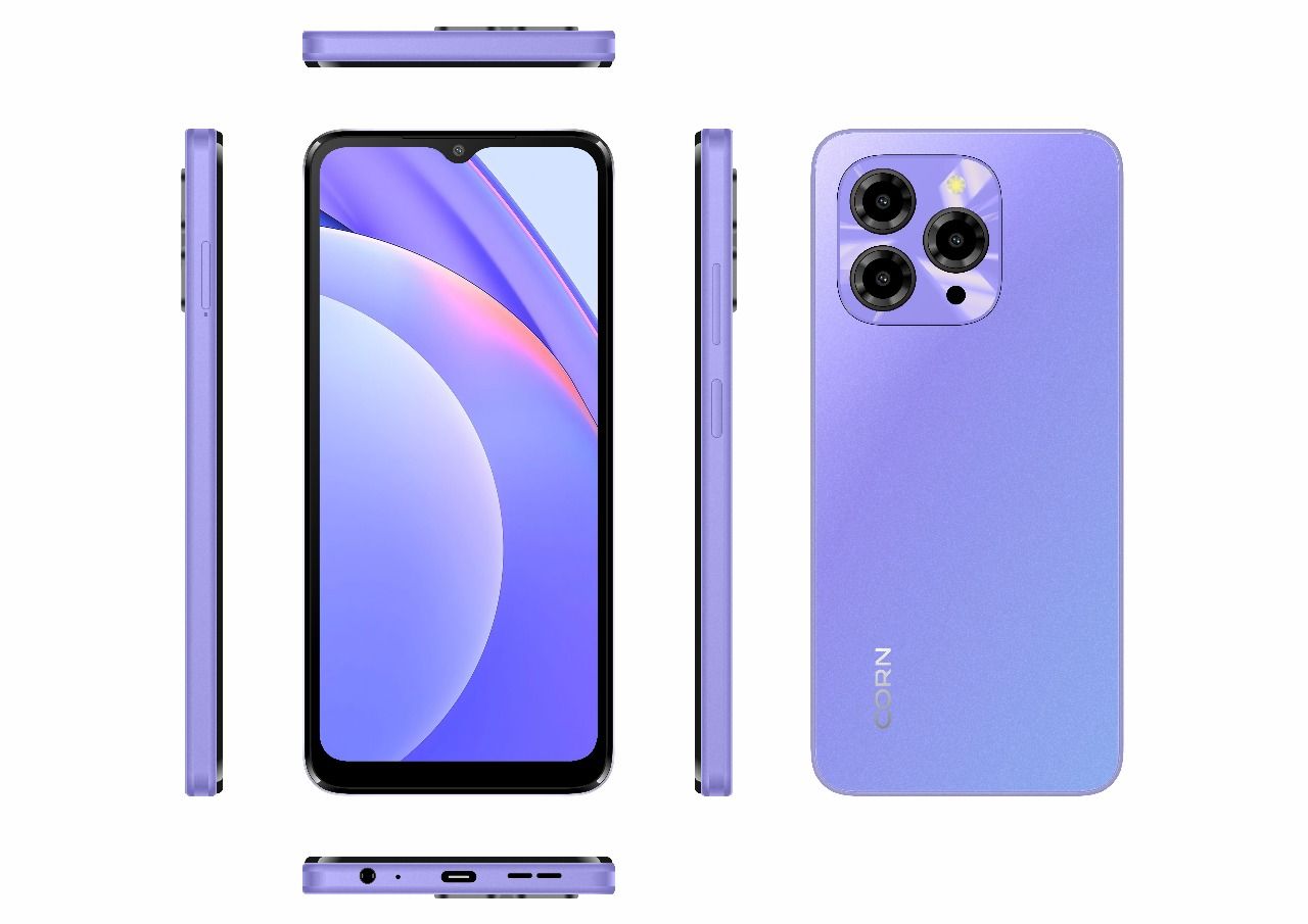 BLACK NOVEMBER DEALS! Corn C16 Pro Max 6.6" Screen 64GB ROM+5GB (2+3 expanded)GB RAM, 5000mAh Battery, 13MP main & 8MP selfie camera, Finegrprint+Face Unlock, Android 12, Type C Chargers - Smartphones