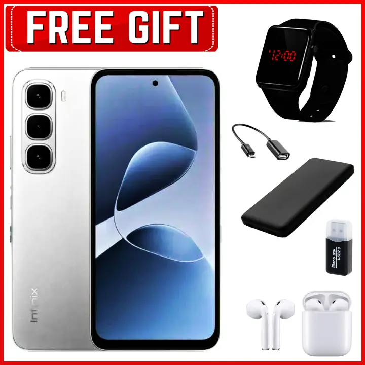 Black November Deals! Brand New Infinix Hot 60i 6.7 Inches, 6GB RAM+128GB ROM, 5160 MAh Battery,50MP Rear & 8MP Selfie Camera, Dual SIM, Fingerprint Sensor , IPS LCD Screen - Smartphones+ FREE GIFTS