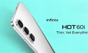 Black November Deals! Brand New Infinix Hot 60i 6.7 Inches, 4GB RAM+128GB ROM, 5160 MAh Battery,50MP Rear & 8MP Selfie Camera, Dual SIM, Fingerprint Sensor (Side-Mounted), IPS LCD Screen - Smartphones