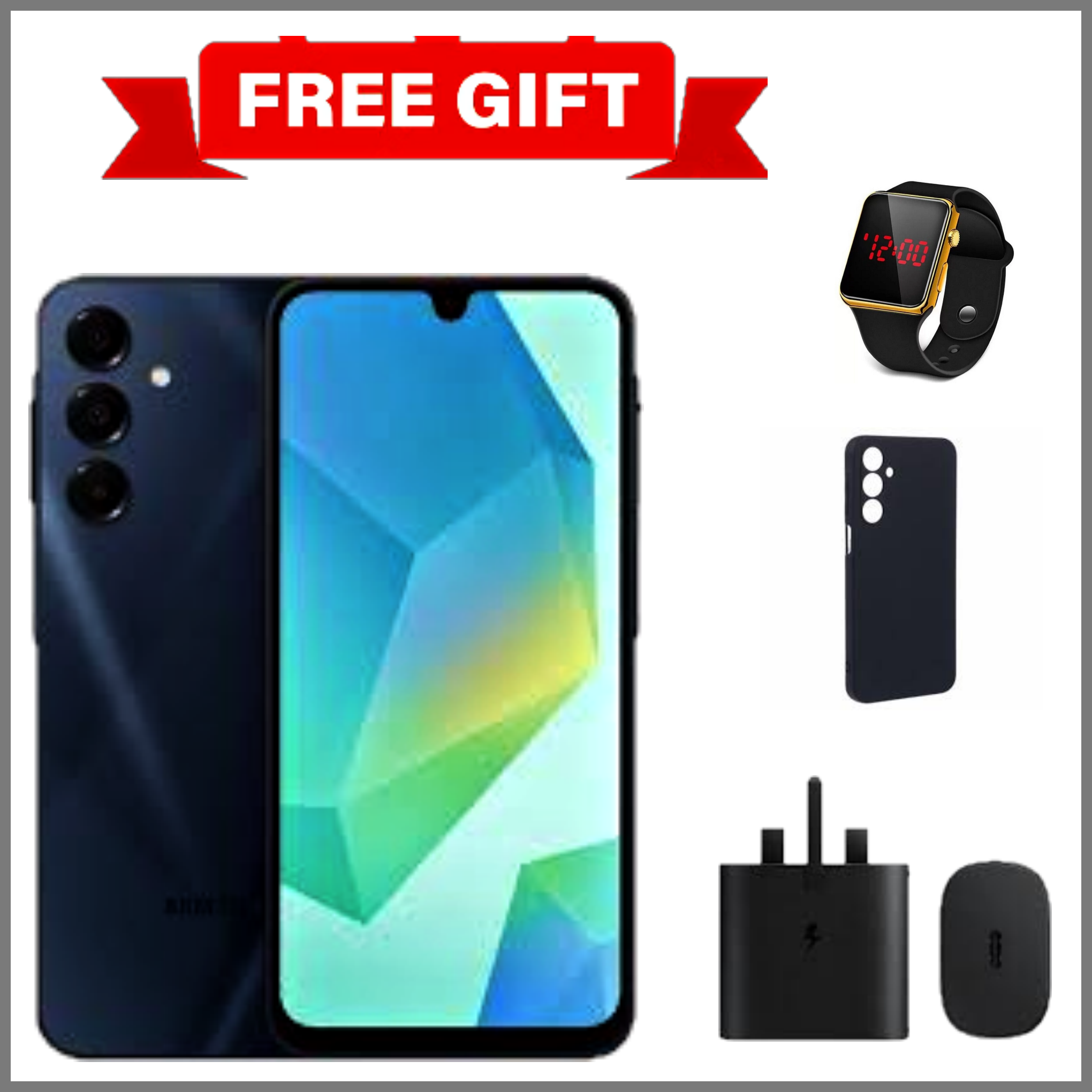 [DISCOUNT DEALS] Samsung Galaxy A16 4G 6.7" AMOLED Display, 4GB RAM+128GB ROM, 5000mAh Battery, 50MP Triple Rear & 13MP Front Cameras, Android 14, Dual SIM, Side Fingerprint - Smartphones +FREE GIFTS