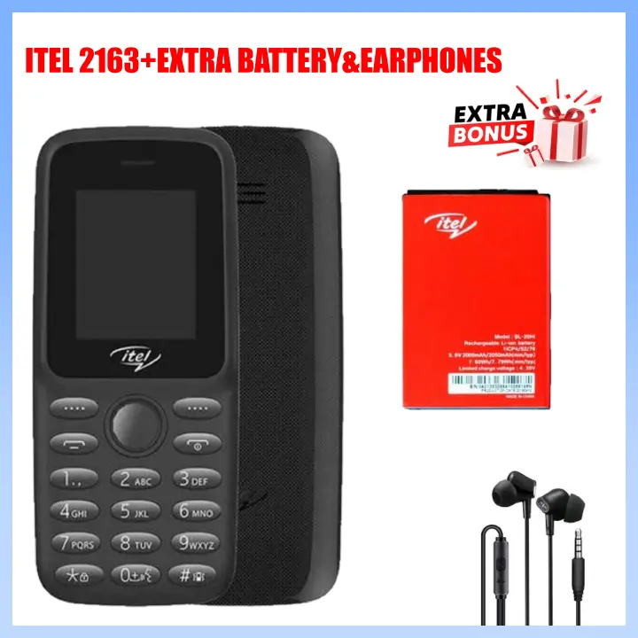 FESTIVE DEALS!! NEW ITEL 2163 1.8" DISPLAY WIRELESS FM DUAL SIM OPERA MINI BRIGHT TORCH KABAMBE KATULULU BUTTON FEATURE PHONE KING TALKER 2000 CONTACTS MEMORY ONE YEAR WARRANTY MOBILE