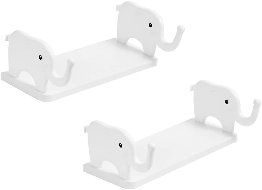 Floating Wall Shelves Small Bluetooth Speakers Wall Stents Display Shelf No Drill Wall-Mounted Storage Rack,for Bedroom Bathroom Living  Kitchen Wall Decor and Storage for cosmetics towels toiletries