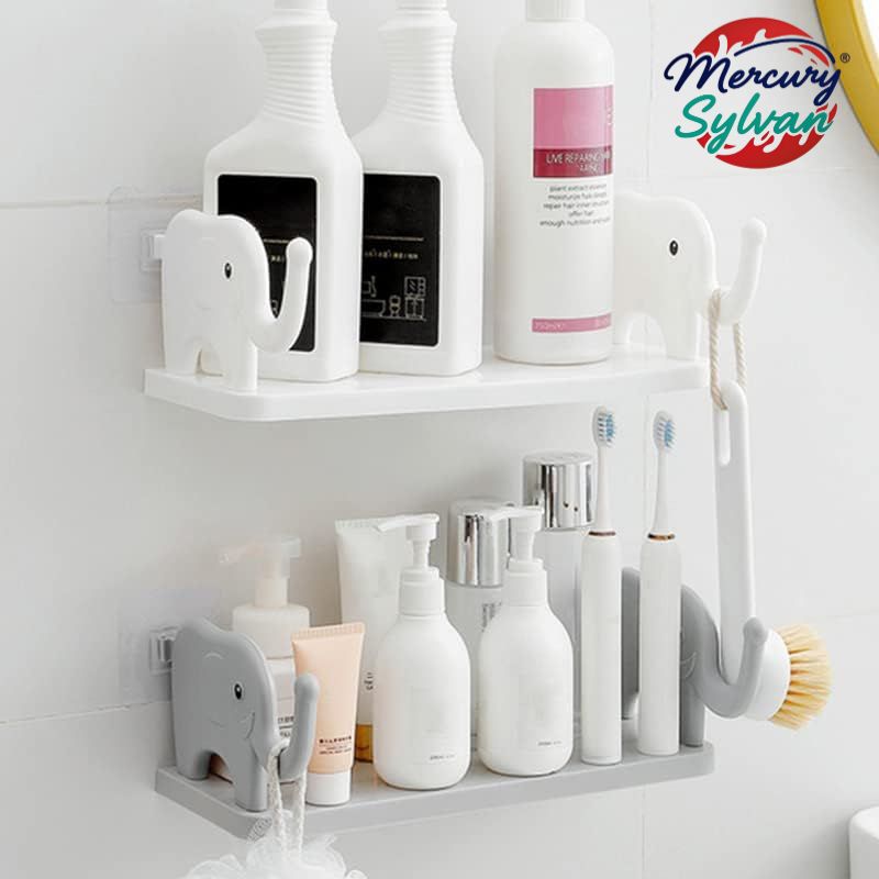 Floating Wall Shelves Small Bluetooth Speakers Wall Stents Display Shelf No Drill Wall-Mounted Storage Rack,for Bedroom Bathroom Living  Kitchen Wall Decor and Storage for cosmetics towels toiletries