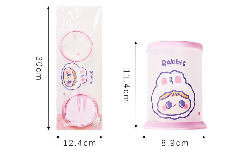 Creative Cute Pen Pencil Holder,Multifunctional Stationery Pen Holder Makeup Brush Holder Kitchen Storage Cup,Cartoon folding DIY pen holder Storage desk Organizer,Kids Office Decor toothbrush Holder