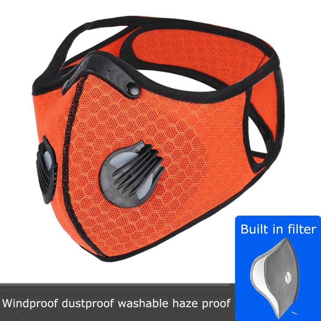 Dustproof Breathable Ski mask,Reusable Respirator Face Mask 6-layer Activated Carbon Filters Safety Work Masks for Woodworking,Construction,Yard Lawn Paint,Dust Conditions Cycling Motorcycle Sports