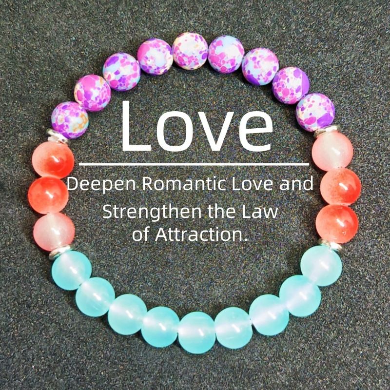 Lucky Energy Stone Bracelets Holiday Gifts, Tokens of Friendship&Love,Lucky Energy Crystal & Stone Bracelets,Lucky Energy Crystal Bracelets –Comfortable Wear,Symbolizes money/ wealth/ love