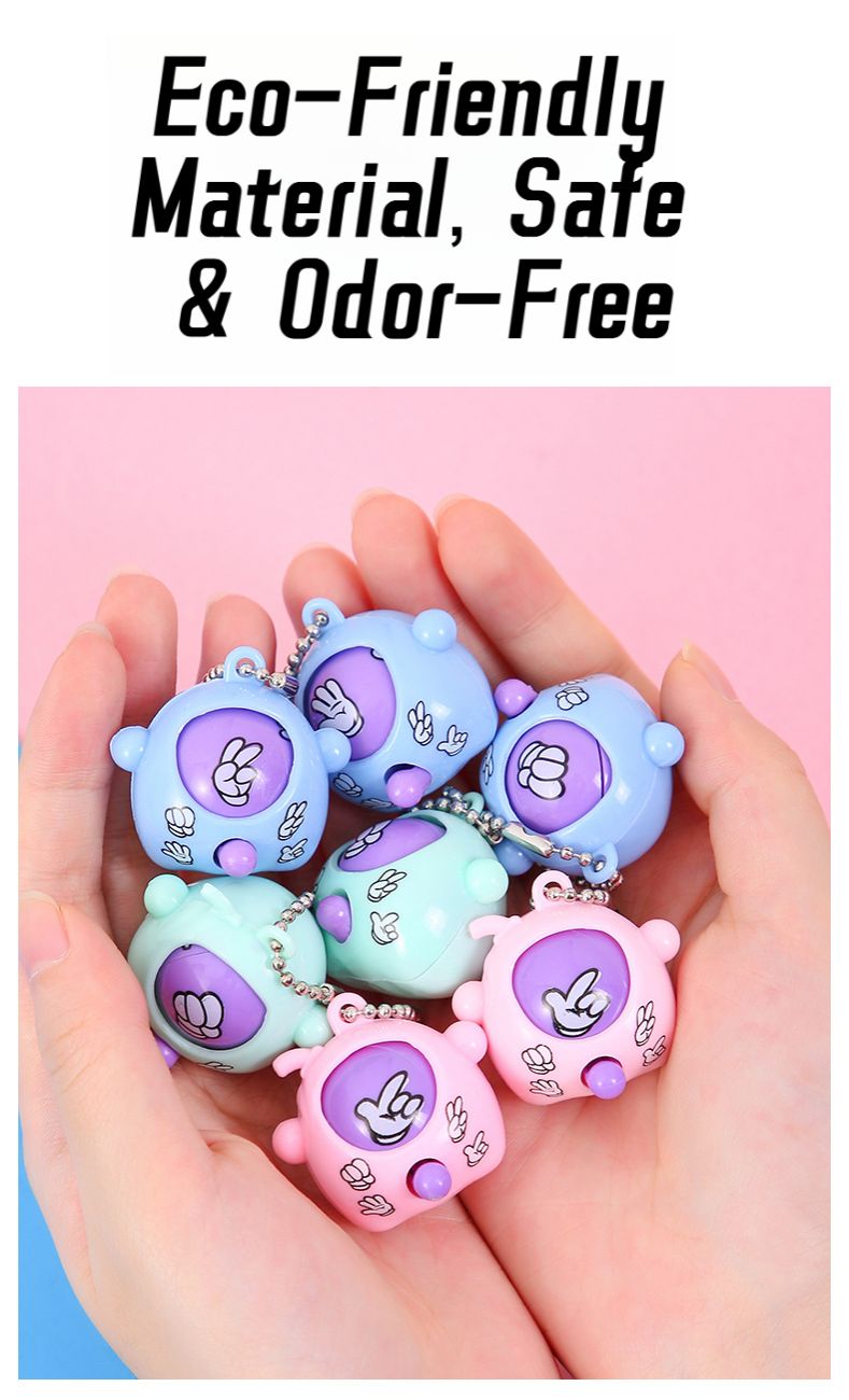 Random Rock Paper Scissors toy Game Accessories Props for Babies Kids Children Teens Adults party Finger Guessing Egg Keychain Face Changing Twist Egg Toy Creative Gift fidget toy Stress relief toy