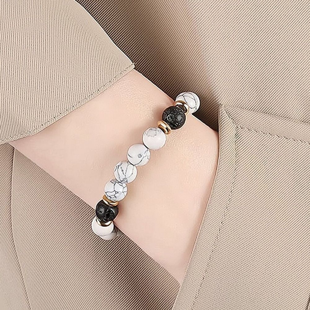 Natural Crystal Round Bead Bracelet  European American Style Stone Beaded Stretch Bracelet Wealth Money Bracelet Beaded Protection Bracelet Adjustable Lucky Bracelet Feng Shui Black Obsidian Handmade