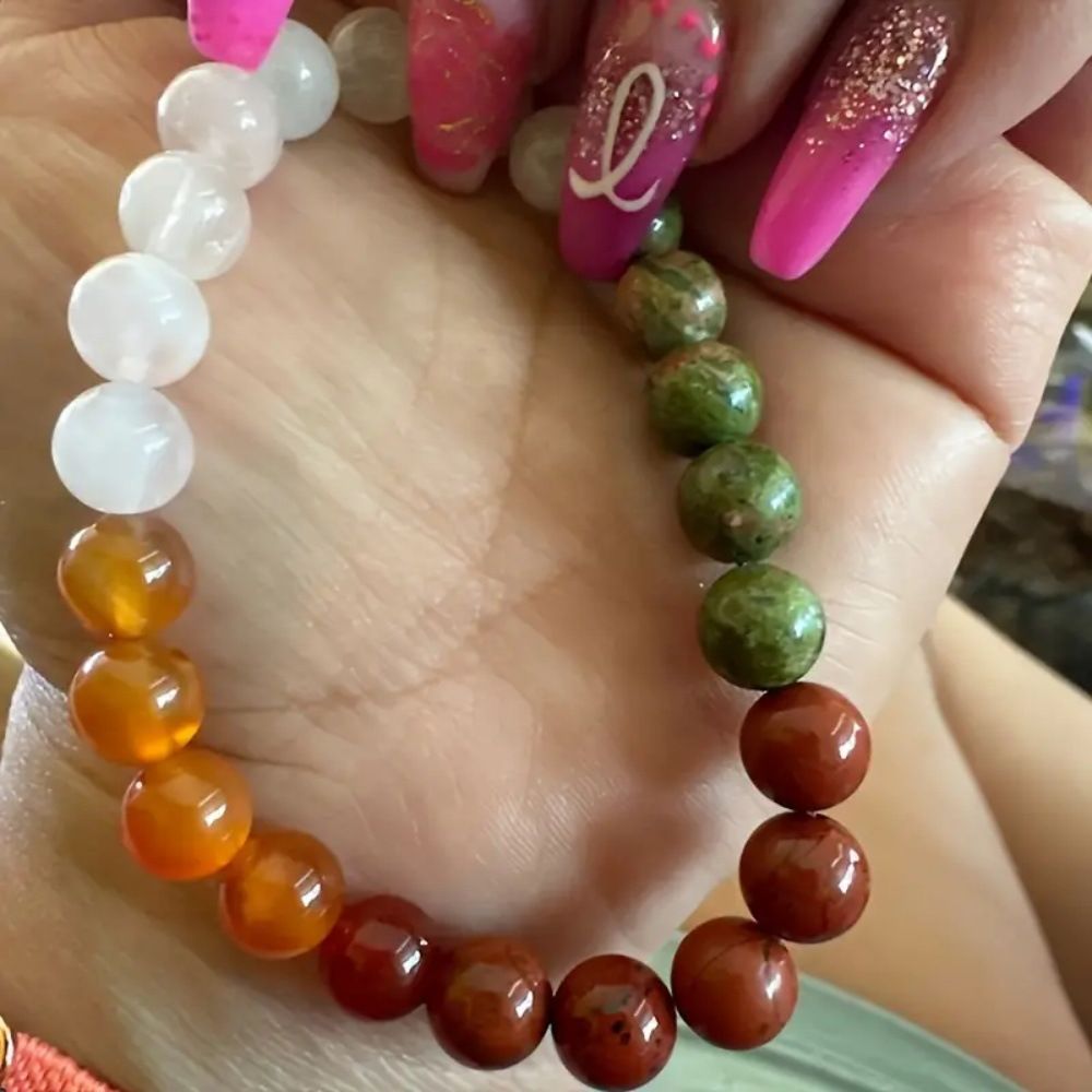 Natural Crystal Round Bead Bracelet  European American Style Stone Beaded Stretch Bracelet Wealth Money Bracelet Beaded Protection Bracelet Adjustable Lucky Bracelet Feng Shui Black Obsidian Handmade