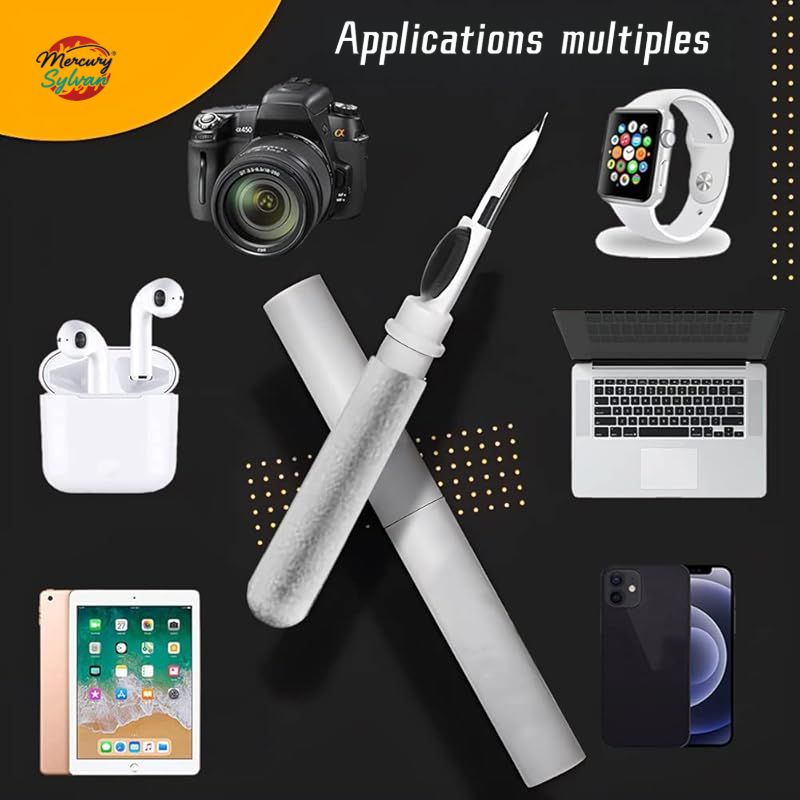 2PC Cleaner Kit for Laptop,Earbuds Cleaning kit for Apple laptop Pro 1 2 3, Multi-Function Cleaning Tool with Brush for Wireless Earphones Bluetooth Headphones Camera and iPhone
