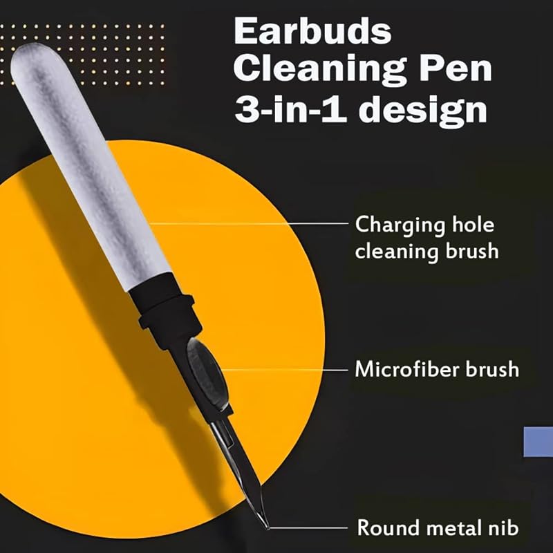 2PC Cleaner Kit for Laptop,Earbuds Cleaning kit for Apple laptop Pro 1 2 3, Multi-Function Cleaning Tool with Brush for Wireless Earphones Bluetooth Headphones Camera and iPhone
