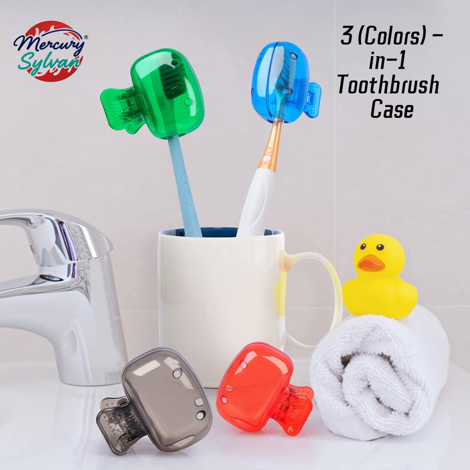 1-3pcs ElectricToothbrush Head Covers  Sonic Toothbrush Protector Cap Plastic Brush Pod Case Protective Portable Plastic Clip for Household Travel, Camping, Bathroom, School, Business (Pink,Gray,Blue)