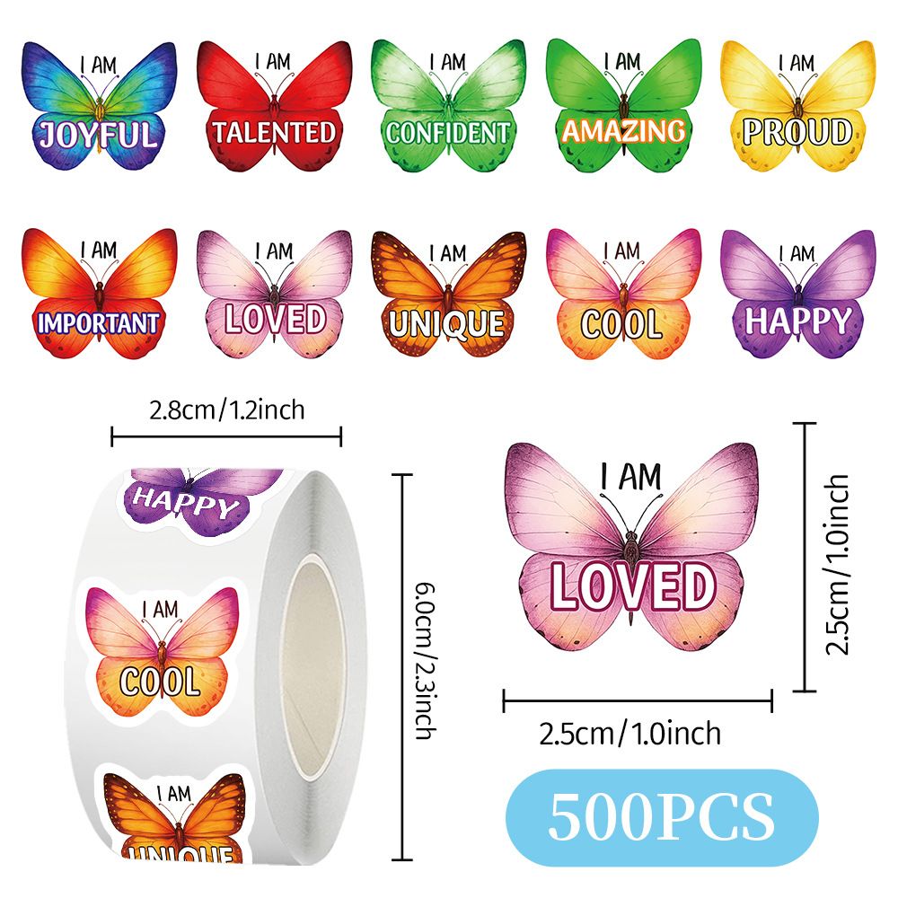 500pcs Astronaut&Animal Sticker Roll -English Design for Kids Reward,Self-Adhesive Sealing Stickers,Reward Labels for Toddlers Teachers Party Favors Goodie Bags Scrapbooking Crafts