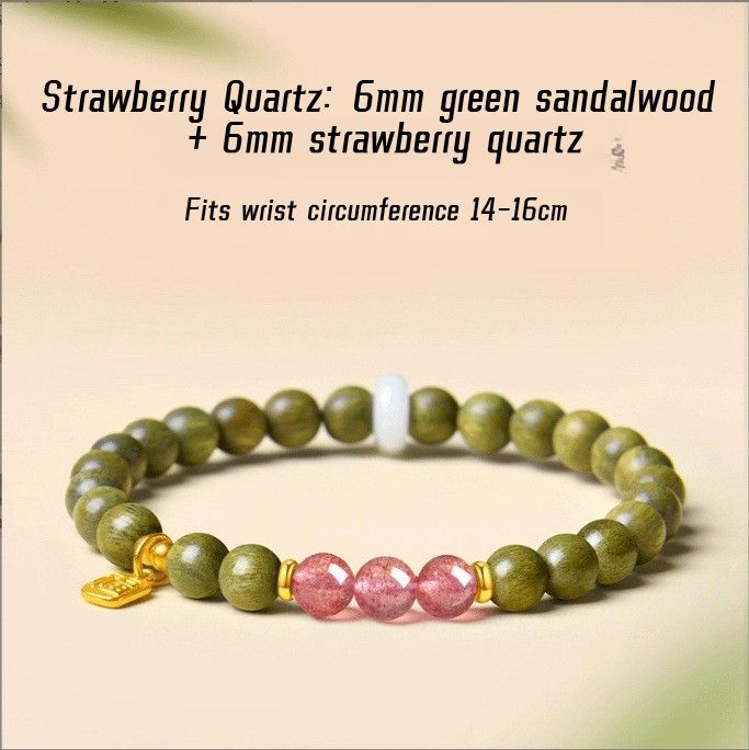 Jade Bracelet -Putuo Mountain Natural Green Sandalwood & Hetian Jade Bracelet for Women • Wooden Wenwan Buddhist Prayer Beads • Aromatic Calming Meditation Mala