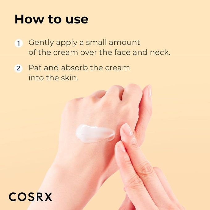 Cosrx Snail Mucin 92% Repair Cream, Daily Face Gel Moisturizer for Dry Skin, Acne-prone, Sensitive Skin