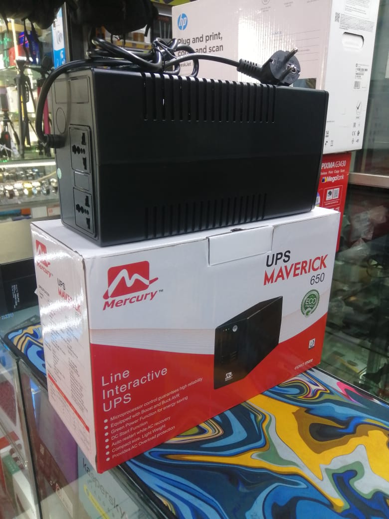 MERCURY MAVERICK 650 UPS LINE INTERACTIVE SUPERIOR DURABLE QUALITY AND EXTENDED POWER BACK PERFOMANCE