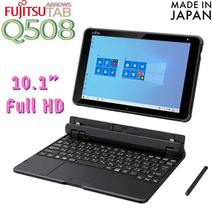 GRADE A EX UK FUJITSU INTEL ATOM X7-Z8700 4GBRAM 128SSD DETACHABLE KEYBOARD TOUCH SCREEN WITH STYLUS PEN