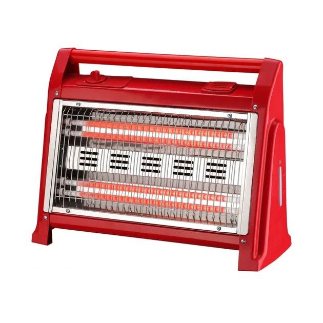 Electric Infrared Heater Quartz Heater with Humidifier, Tube 400w Fan Room Heater, 2 Heat settings, Cool /warm / hot wind for selection. Power indicator light, Adjustable thermostat.