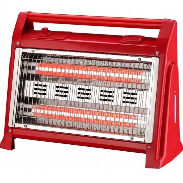 Electric Infrared Heater Quartz Heater with Humidifier, Tube 400w Fan Room Heater, 2 Heat settings, Cool /warm / hot wind for selection. Power indicator light, Adjustable thermostat.