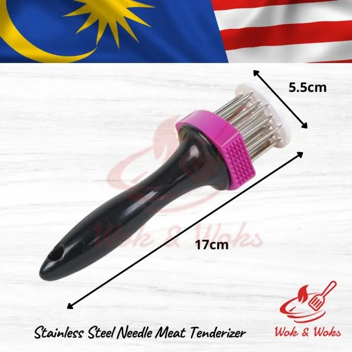 Meat Tenderizer Tool, 21 Stainless Steel Meat Tenderizer Needle, Meat Poker Tool for Tenderizing and BBQ, Nyama choma,goat meat or Steak meat. Meat Tenderizer for Steak, Pork Chop, Meat Hammer