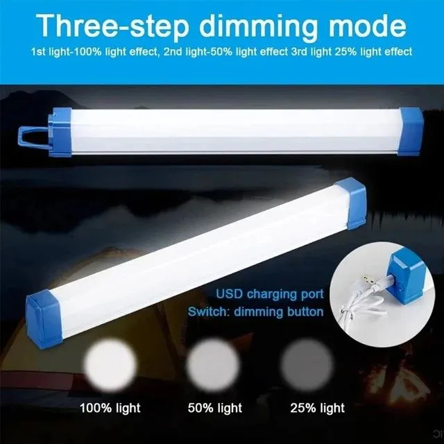 Portable LED Rechargeable Tube,  Camping Light, Emergency magnetic light, Magnetic Suspension Portable Light Bulb for Emergency,Night Market,Outdoor Lighting, emergency house light,