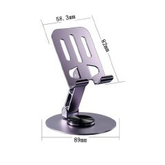 Mobile Phone Holder 
GXM K5 Foldable Height Adjustable Phone Metal Holder 
High Quality Metal Mobile Holder Stand Tablet DP 360 Rotatable Adjustable Foldable Cell Base Desktop
