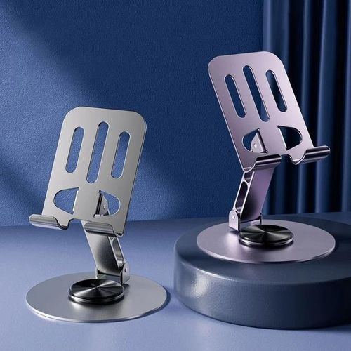 Mobile Phone Holder 
GXM K5 Foldable Height Adjustable Phone Metal Holder 
High Quality Metal Mobile Holder Stand Tablet DP 360 Rotatable Adjustable Foldable Cell Base Desktop