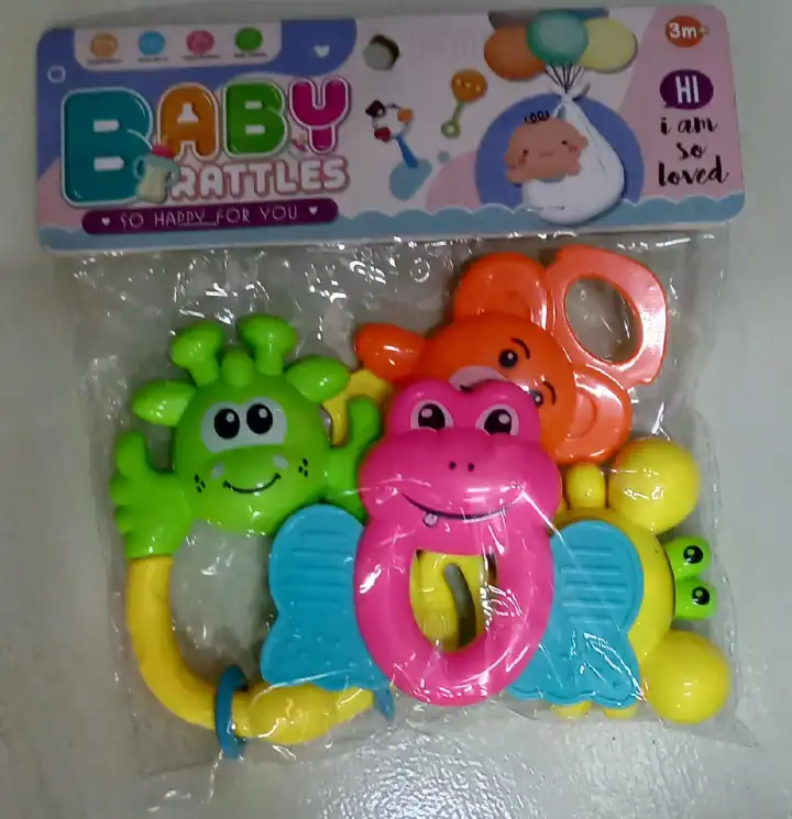🔥(ON OFFER)Baby Shakers,Rattle Toys,Rattle Set,Shakers,Infant Grab Shake Rattle
