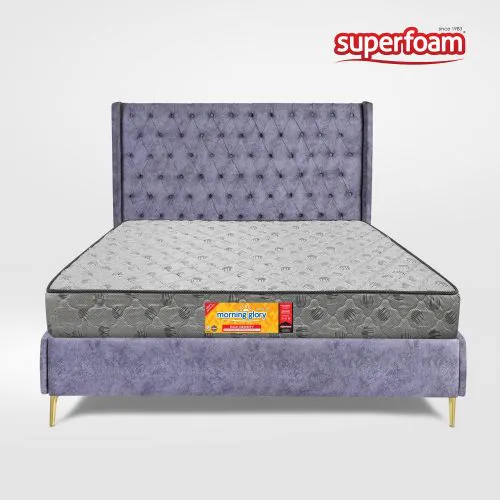 🔥(2 free 🎁 pack pillows)🔥 Mattress [6 by 6 by 6inches]  – Superfoam Morning Glory  Heavy-Duty High-Density Foam Mattress | Quilted Comfort, , Best in Market