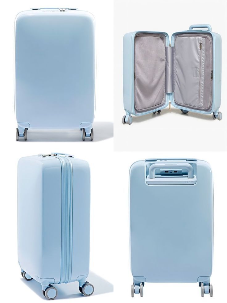 SUITCASE - RUBBER UNBREAKABLE LARGE BLUE 23KG  Luxurious High Quality Travel bag. Made of durable Polypropylene material. Lightweight and easy to transport.