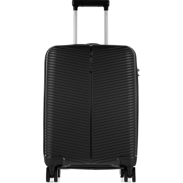 SUITCASE - SMALL CARRY-ON BLACK RUBBER UNBREAKABLE LUXURIOUS ANTISCRATCH SUITCASE 10KGS, Height: 50–56 cm

Width: 35–40 cm

Depth: 20–25 cm