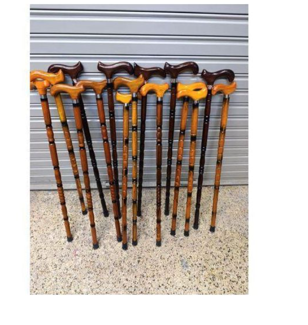 Mahogany Wooden Walking Stick for Special Occasions and Assistance in Old Age