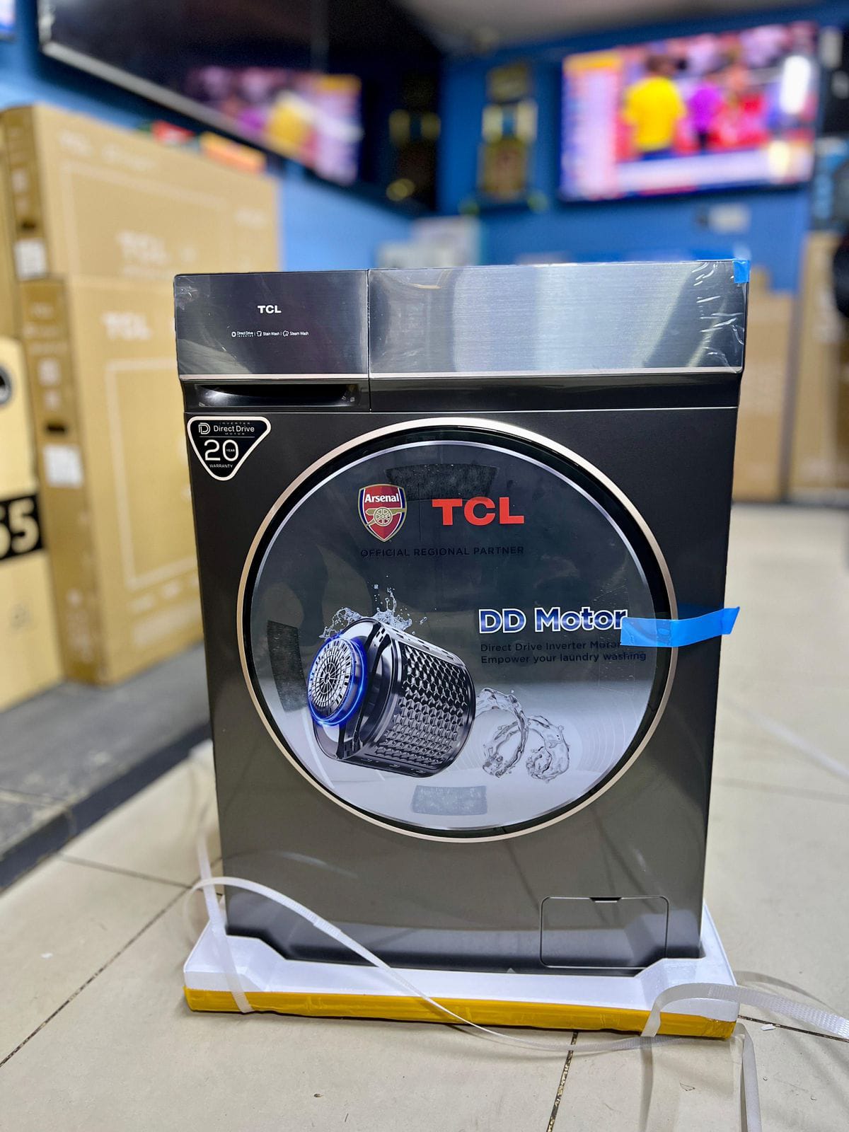 TCL 10 kg Wash / 7 kg Dry DD‑Inverter Front‑Load Washer Dryer – Steam, Air‑Wash, Auto Add Garment