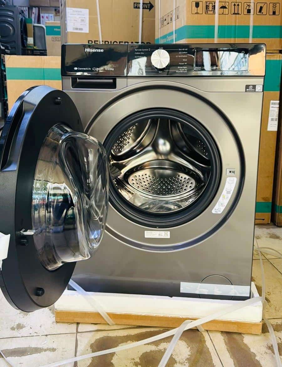 Hisense 10.5/6kg Washing Machine – All-in-One Washer Dryer with Quick Wash