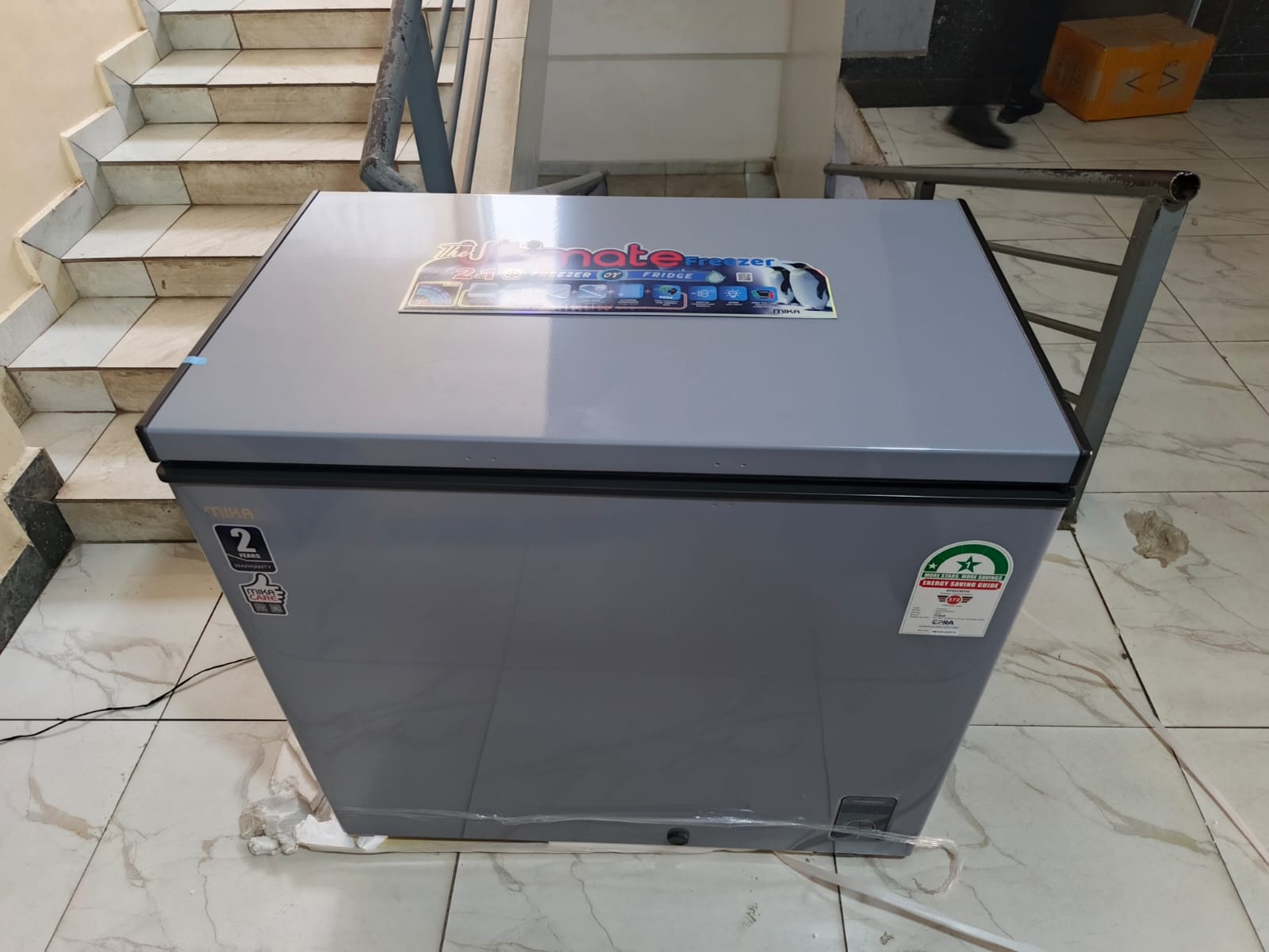 Mika 197L Chest Freezer with Cool Pack & Turbo Freezer – Energy Efficient & Fast Cooling