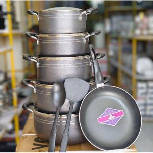 TC 12-Piece Non-Stick Cookware Set – Durable Pots & Pans for Everyday Cooking