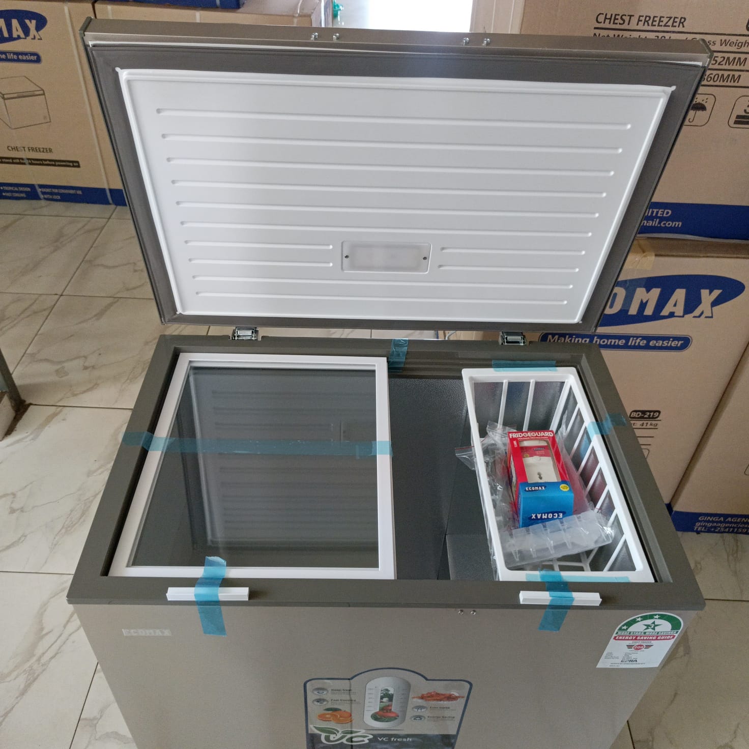 “Ecomax BD-219  198L Chest Freezer BD‑219 – Spacious, Eco‑Friendly & Low Noise Operation”
