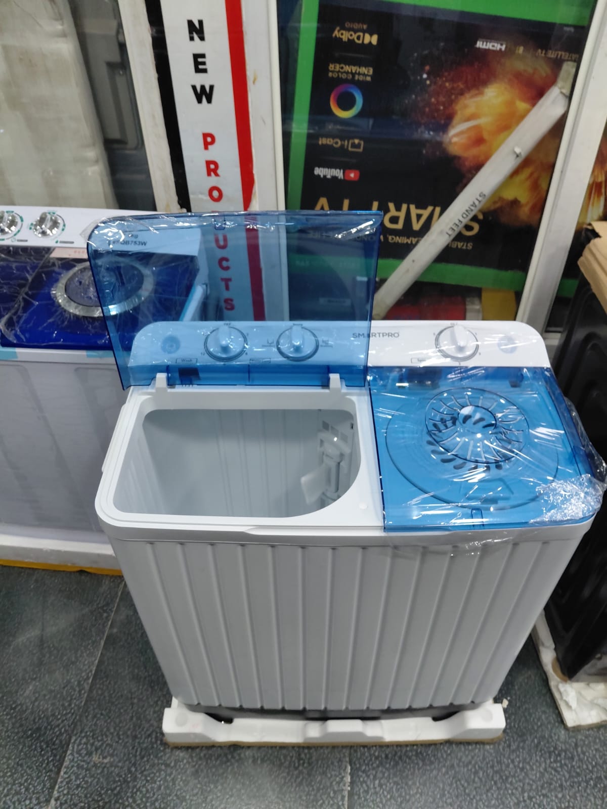 Smart Pro Washing Machine 10KG Twin Tub, White/Grey - SMW-10SA (1YR WRTY)