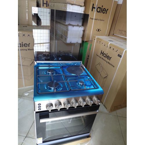 Haier Cooker 3Gas + 1Electric 60X60 with Electric Oven HCR2031EESLP
