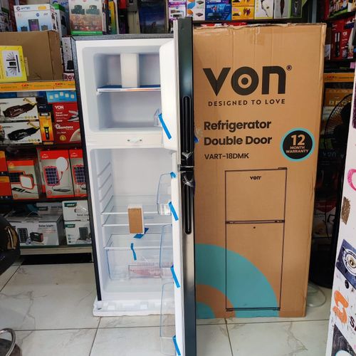 VON 138l Large refrigerator double door with free guard